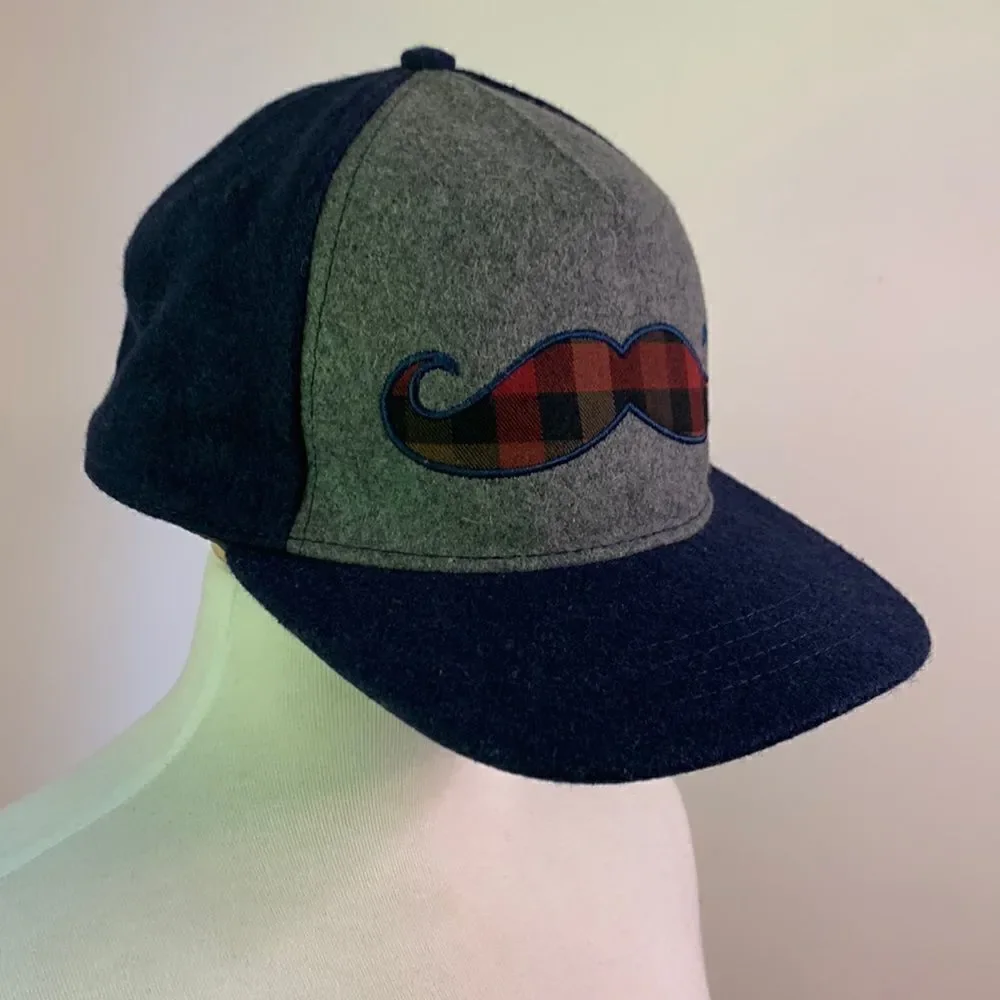“On hold”. COPY - EUC Wool Blend Mustash Baseball Hat Cap